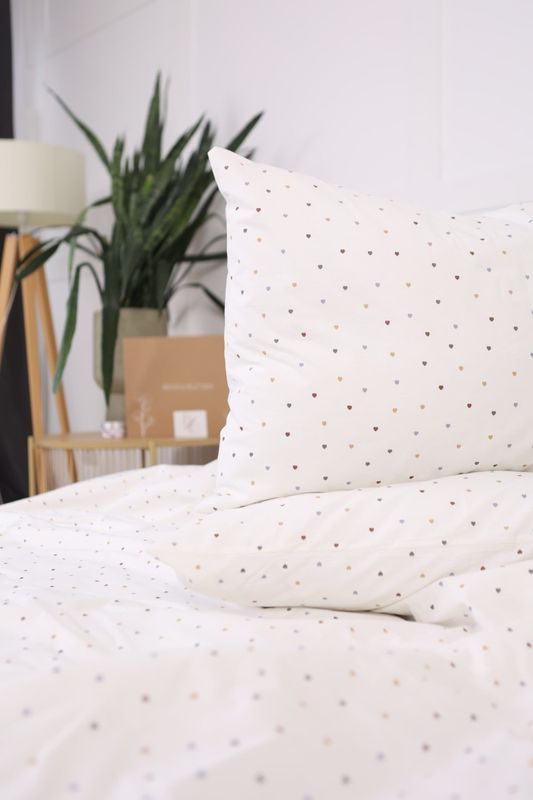 Постільна білизна Bedclozzzes ранфорс Milk hearts сімейний