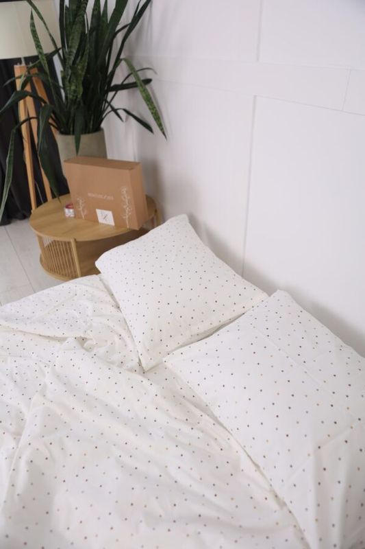 Постільна білизна Bedclozzzes ранфорс Milk hearts сімейний