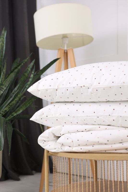 Постільна білизна Bedclozzzes ранфорс Milk hearts сімейний