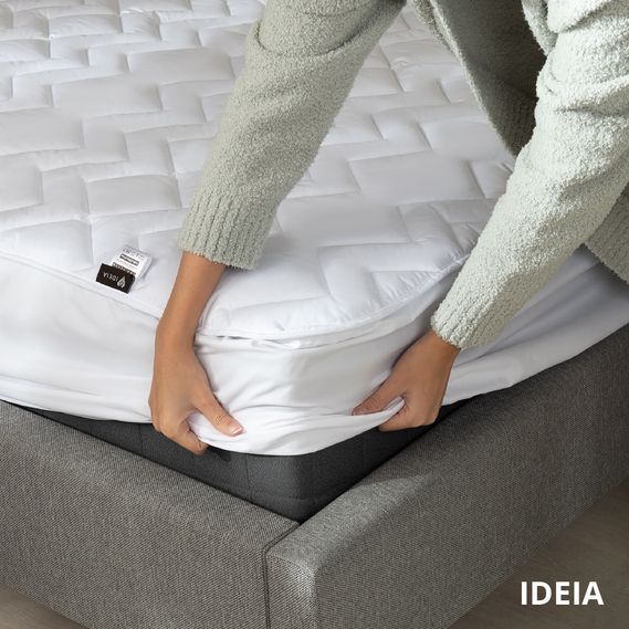 Наматрасник IDEIA Nordic comfort luxe натяжной с бортом по периметру 180х200х35 см