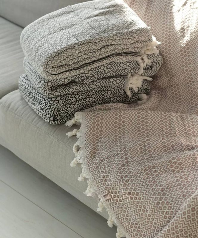 Бавовняне покривало Bedclozzzes бежеве 200x230 см