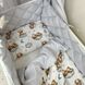 Комплект постельного белья Маленькая Соня Baby Mix Тедди серый для новорожденных