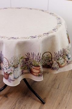 Скатертина Прованс Великодня Provence кругла D-160 см
