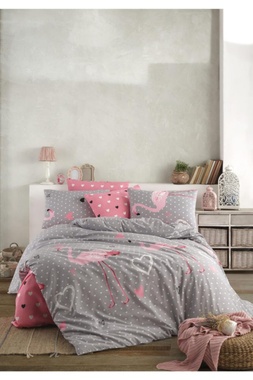 Постельное белье бязь LORINE Flamingo двуспальный