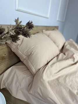 Постельное белье Bedclozzzes ранфорс песочный №7 евро