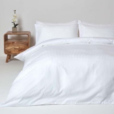 Комплект постельного белья Stripe SoundSleep сатин-страйп белый двуспальный
