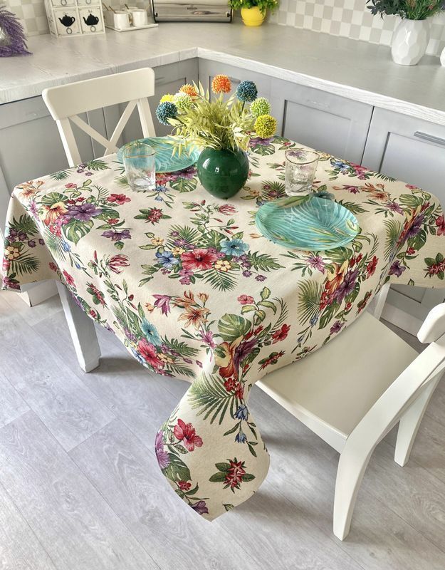 Скатертина гобеленова MARTE048 Тропіки Limaso 137х300 см