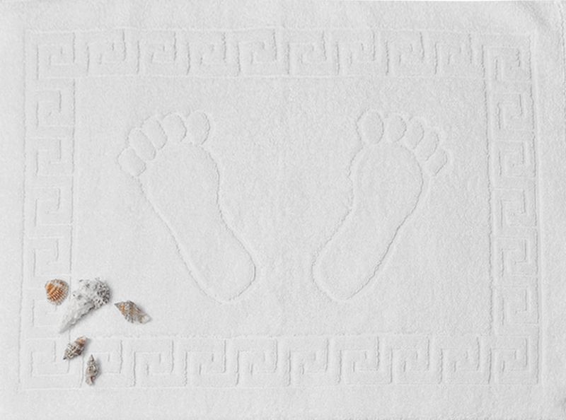 Полотенце махровое TAG для ног белое 50x70 см