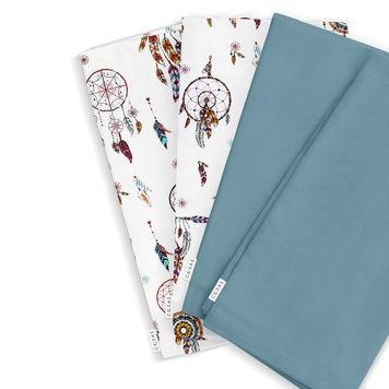 Набір серветок Cosas RED DREAMCATCHER & AZURE 4 штуки 35x35 см