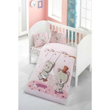 Постільна білизна дитяча ранфорс Patik Pink dream для немовлят
