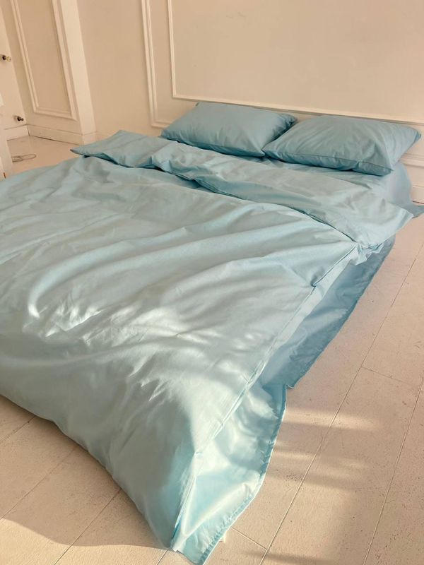 Підковдра Lusil на блискавці блакитна 200x220 см