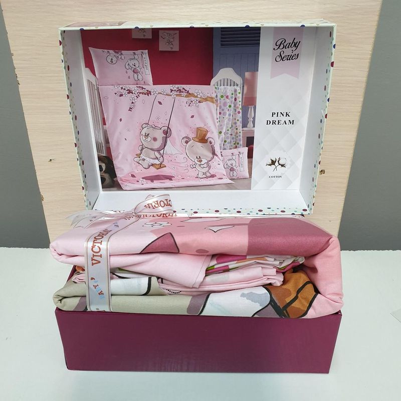 Постельное белье детское ранфорс Patik Pink dream для младенцев