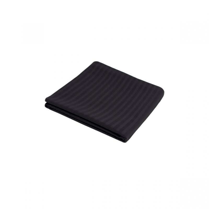Простынь Iris Home Отель - Сатин Страйп 1*1 черный 180х240 см