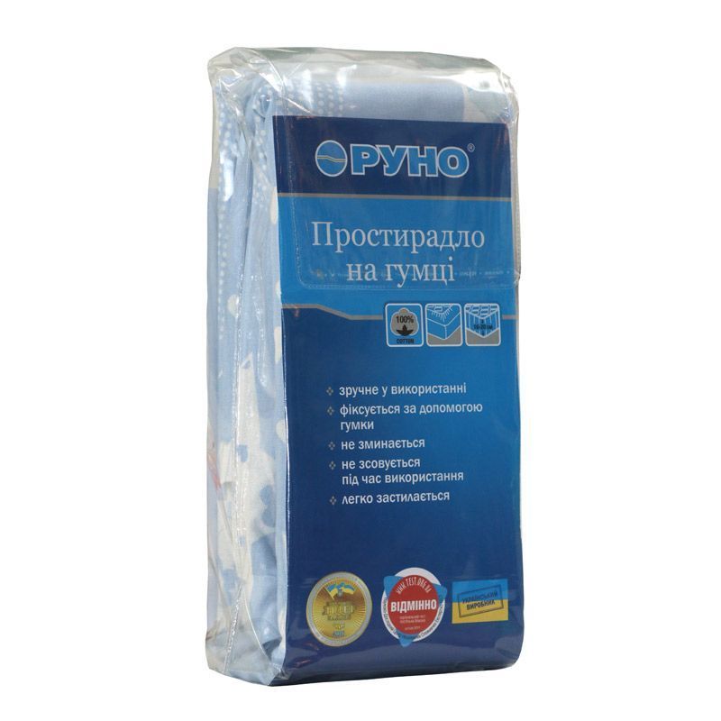 Простирадло на гумці Руно Blue Star бязь 160х200 см
