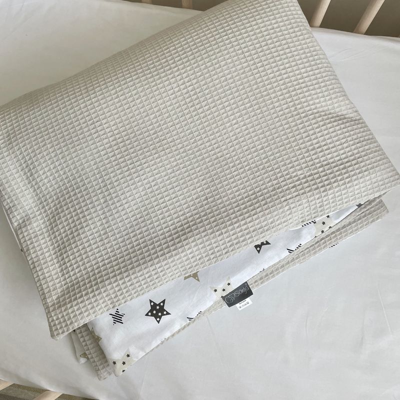 Плед-конверт с одеялом Маленькая Соня Baby Dream Stars бежевый 80х100 см