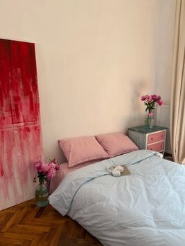 Постільна білизна Bedclozzzes ранфорс blue+pink (№24+58) євро