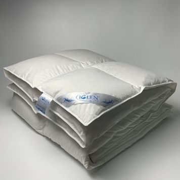 Ковдра пухова Iglen Climate comfort 100% сірий пух полегшена 140x205 см