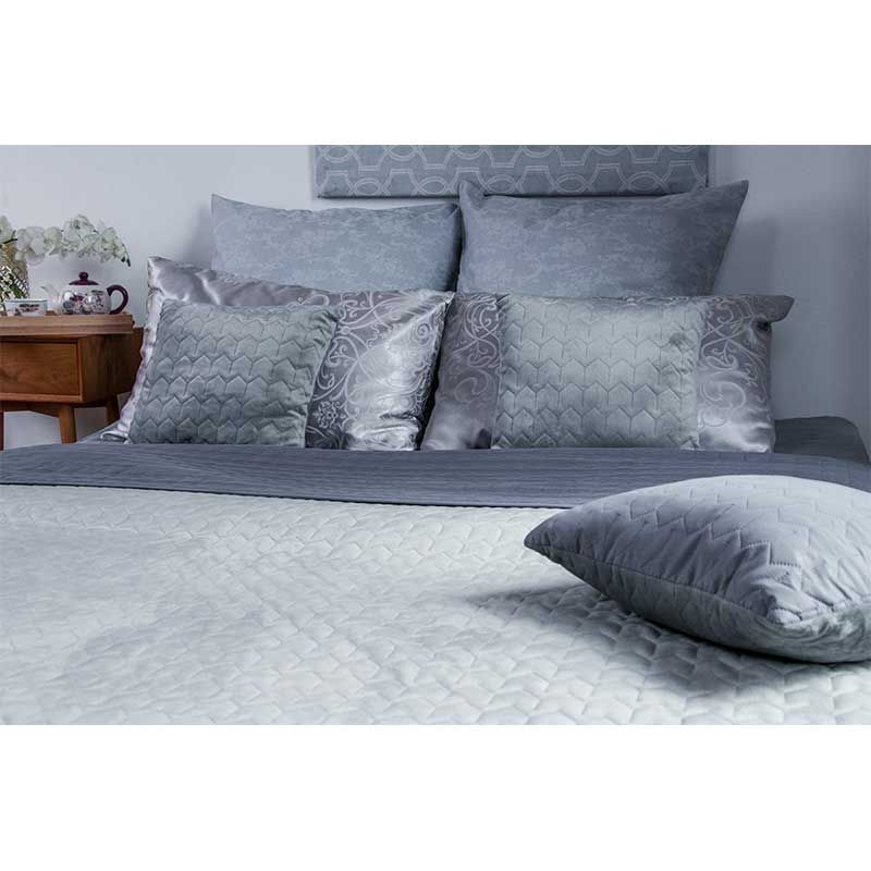 Подушка Руно декоративная двухсторонняя &ldquo;Velour&rdquo; Grey 40x40 см