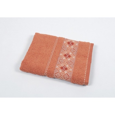 Полотенце махровое Binnur Vip Cotton 07 оранжевый, 70x140