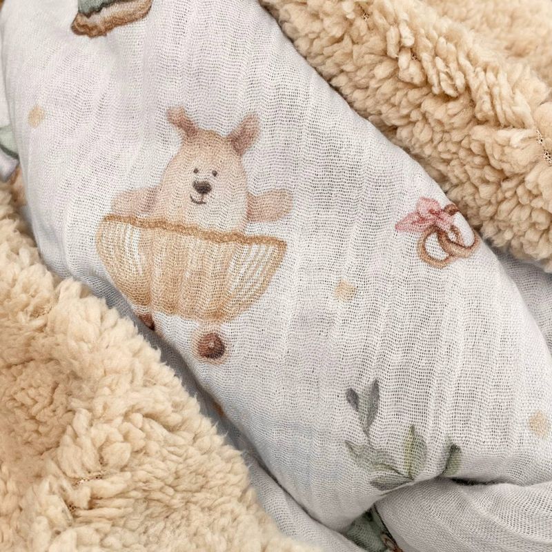 Плед Маленькая Соня муслин на меху Teddy Игрушки 80x100 см