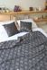Хлопковое покрывало Bedclozzzes &laquo;малый ромб&raquo; графитовое 200x220 см