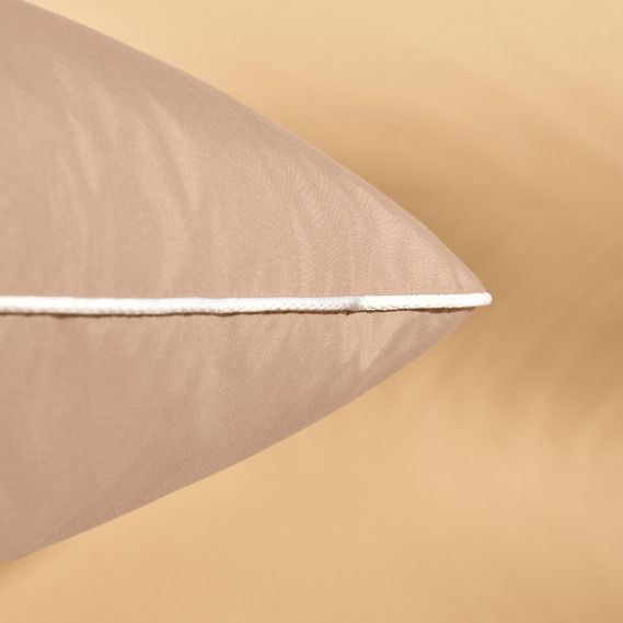 Подушка декоративна Роял з вишивкою IDEIA бежева 45x45 см