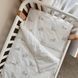 Комплект постільної білизни Маленька Соня Baby Dream New Ведмедик на прогулянці блакитний для новонародженого