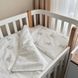 Комплект постільної білизни Маленька Соня Baby Dream New Ведмедик на прогулянці блакитний для новонародженого