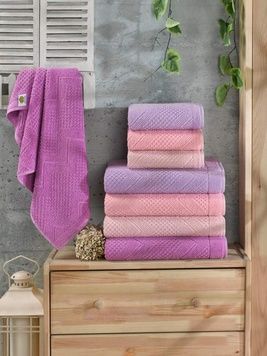 Рушники махрові Vip жаккард Bedev Desen 4 шт 50x90 см