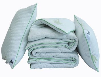 Комплект одеяло TAG Soft Alloe vera и 2 подушки 70х70 145х215 см