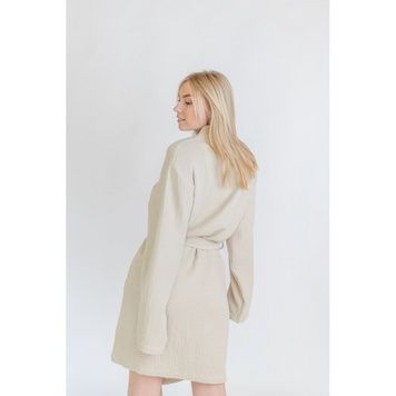 Халат Lotus Home Motty бежевий L-XL
