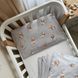 Комплект постельного белья Маленькая Соня Baby Mix &laquo;Медвежонок в одеяле&raquo; на сером для новорожденного