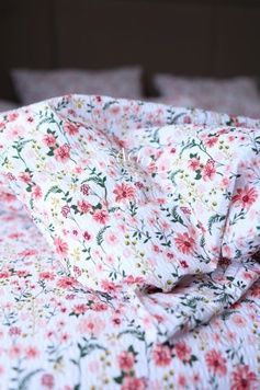 Постельное белье Bedclozzzes жатый хлопок цветочный принт евро