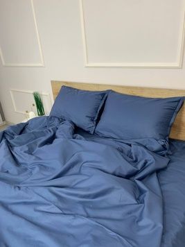Постільна білизна Bedclozzzes сатин синій №65 сімейний