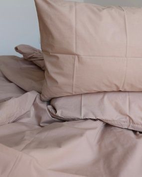 Постільна білизна Bedclozzzes ранфорс бежевий №12 євро