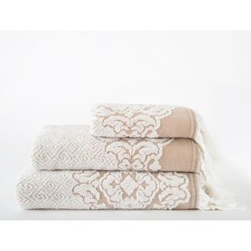 Полотенце Irya Jakarli Calisto ekru молочное 50x90 см