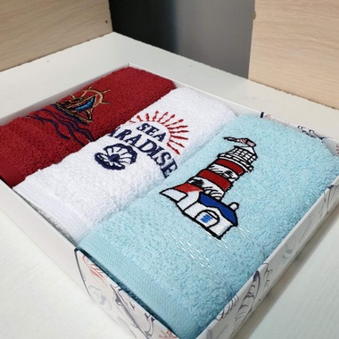 Кухонные полотенца Gursan Sea 3 шт 30x50 см