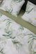 Постільна білизна Bedclozzzes ранфорс оливкове листя з однотонним (6663+78) євро