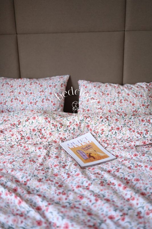 Постельное белье Bedclozzzes жатый хлопок цветочный принт евро
