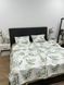 Постільна білизна Bedclozzzes ранфорс оливкове листя з однотонним (6663+78) євро