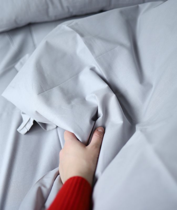 Постільна білизна Bedclozzzes ранфорс Світло-сірий №55 євро