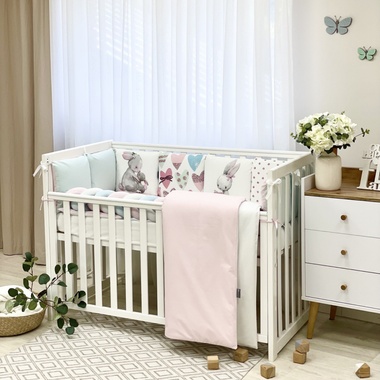 Комплект постільної білизни Маленька Соня Арт Дизайн "Зайчики" для новонароджених