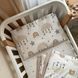 Комплект постельного белья Маленькая Соня Baby Mix &laquo;Облачка со звездочками&raquo; бежевый для новорожденного