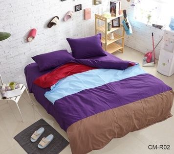 Постільна білизна TAG Color mix CM-R02 двоспальна