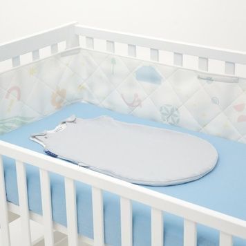 Дитяча зимова постіль Sonto Sleepset - Сталева блакить - 63см&ndash;0-3 місяці з прямими кутами 60x120 см