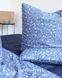 Постельное белье Bedclozzzes ранфорс Цветы с синим (№83+6624) евро