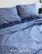 Постельное белье Bedclozzzes ранфорс Цветы с синим (№83+6624) евро