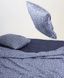 Постельное белье Bedclozzzes ранфорс Цветы с синим (№83+6624) евро