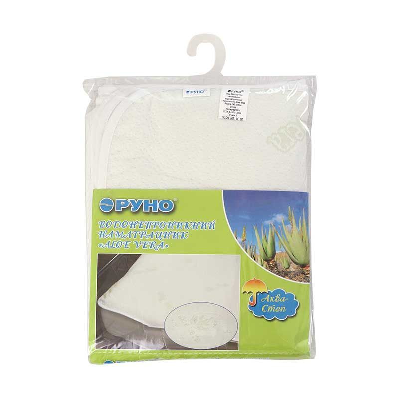 Наматрасник водонепроницаемый Руно Aloe Vera 80х200х30 см